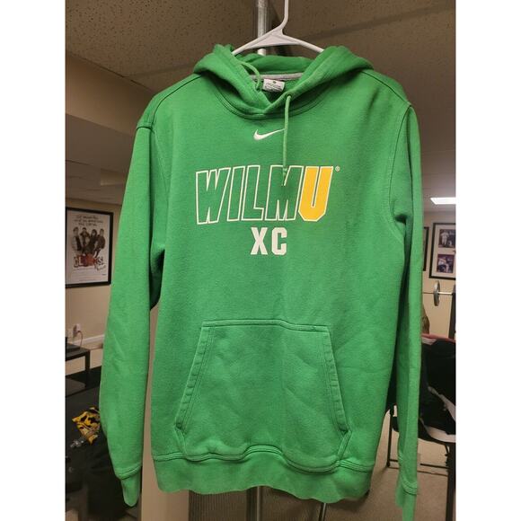 Willimgton University Nike Cross Country Green Hoodie Size Medium - Picture 1 of 4
